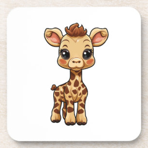Illustration von Cartoon-Giraffen Getränkeuntersetzer