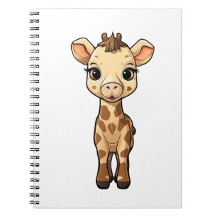 Illustration von Cartoon-Giraffen Notizblock