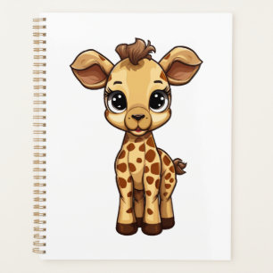 Illustration von Cartoon-Giraffen Planer
