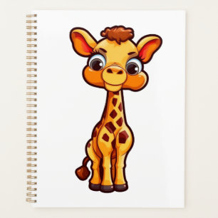 Illustration von Cartoon-Giraffen Planer