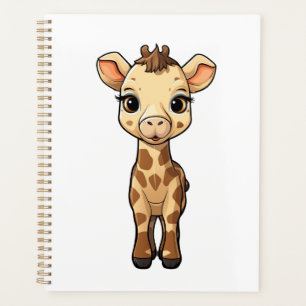 Illustration von Cartoon-Giraffen Planer