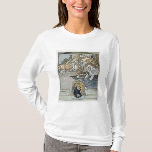 Illustration von Dantes 'göttlichem Comedy T-Shirt (Vorderseite)