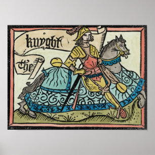 Illustration "von den Canterbury-Geschichten Poster