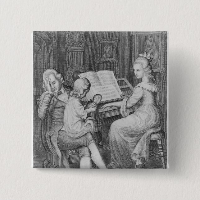 Illustration 'von den Sorgen von Werther Button (Vorderseite)