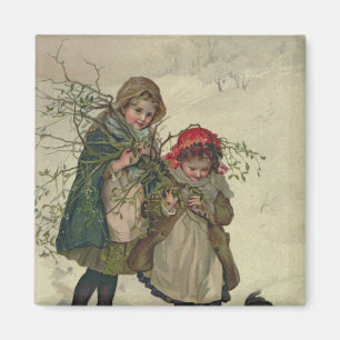 Illustration von der Weihnachtsbaum-Fee, Kneipe. Magnet