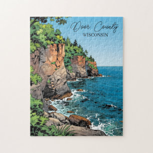 Illustration von Door County, Wisconsin