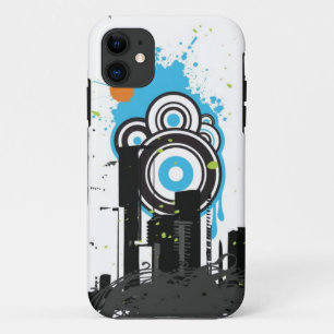 Illustration von einem grungy Stadtbild Case-Mate iPhone Hülle