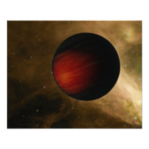 Illustration von einem heißen Jupiter nannte HD Fotodruck