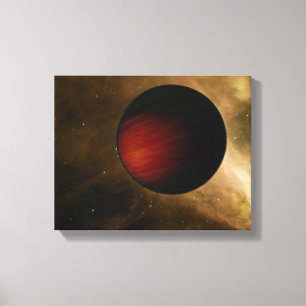 Illustration von einem heißen Jupiter nannte HD Leinwanddruck