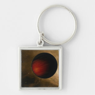 Illustration von einem heißen Jupiter nannte HD Schlüsselanhänger