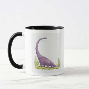 Illustration von Giraffatitan Dinosaurier Tasse