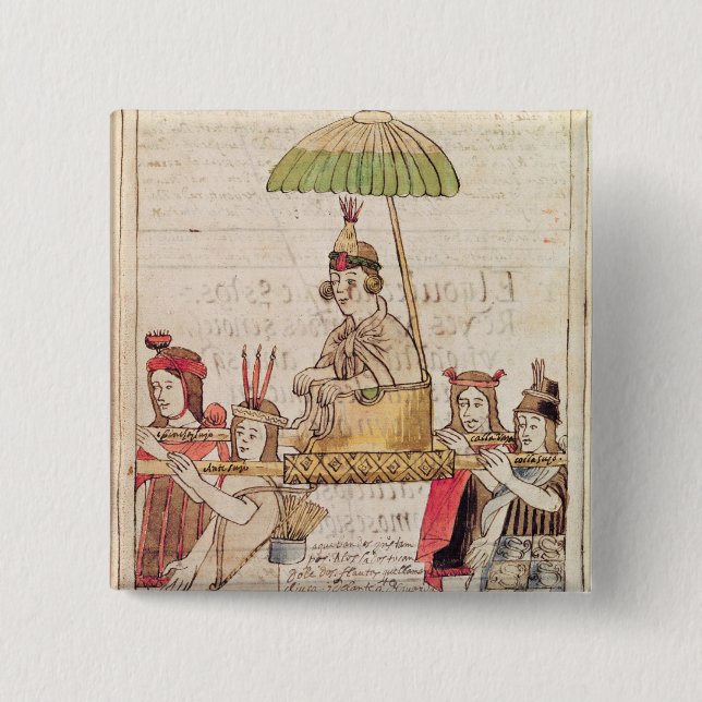 Illustration von Huascar Inka Button (Vorderseite)