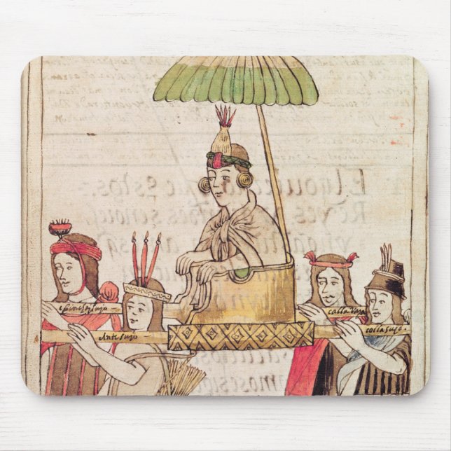 Illustration von Huascar Inka Mousepad (Vorne)