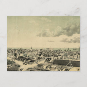 Illustration von Key West im Vintage-Stil Postkarte