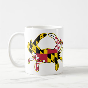 Illustration von Maryland-Flaggenkrabbe Kaffeetasse