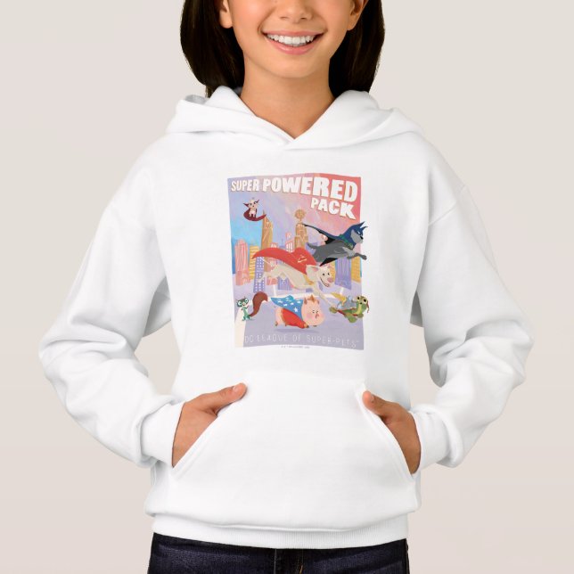 Illustration von Metropolis mit Super Powered Pack Hoodie (Vorderseite)