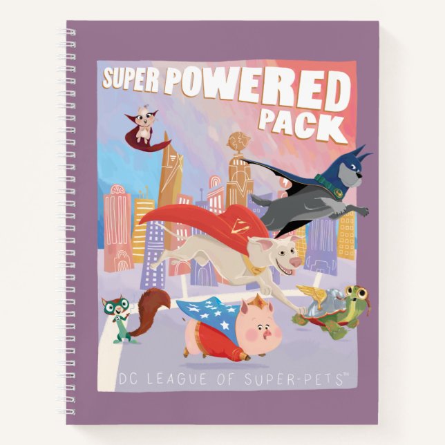 Illustration von Metropolis mit Super Powered Pack Notizbuch (Vorderseite)