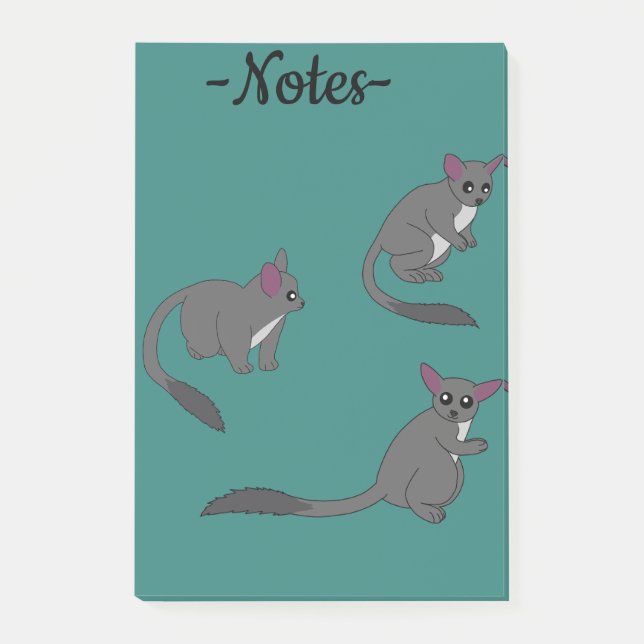 Illustration von niedlichen Buschbabys Post-it Klebezettel (Vorderseite)