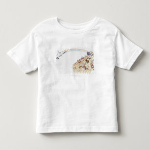 Illustration von Noahs Arche mit dem Tierverlassen Kleinkind T-shirt