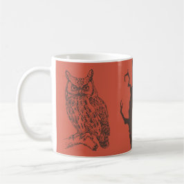 Illustration von Owl & Spooky Tree Tasse