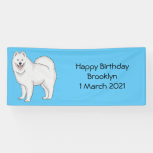 Illustration von Samohunde-Cartoon Banner
