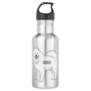 Illustration von Samohunde-Cartoon Edelstahlflasche