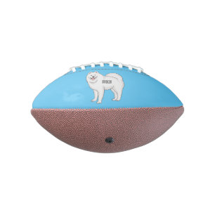 Illustration von Samohunde-Cartoon Football