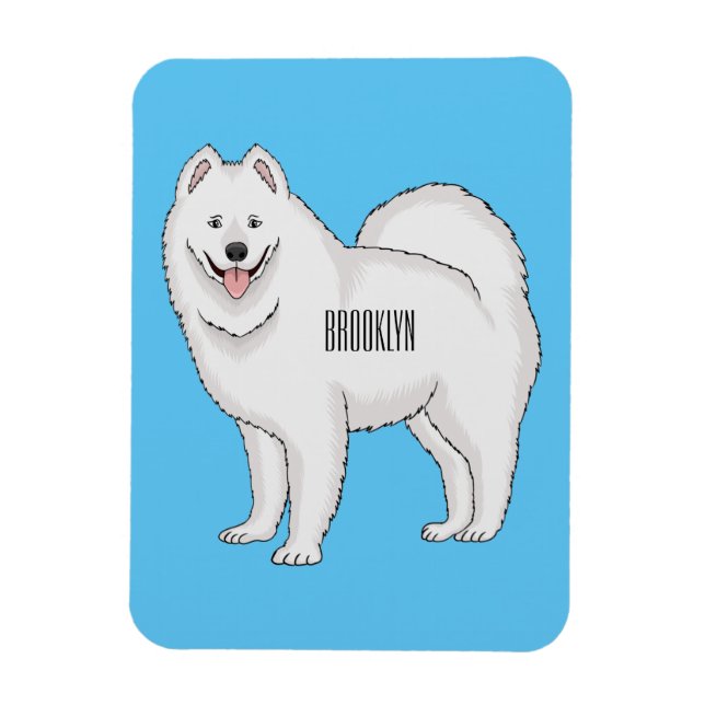 Illustration von Samohunde-Cartoon Magnet (Vertikal)