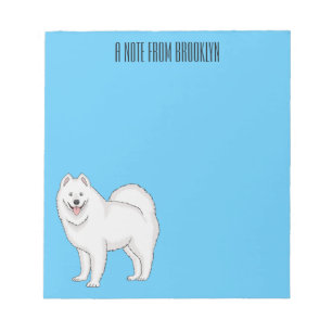 Illustration von Samohunde-Cartoon Notizblock