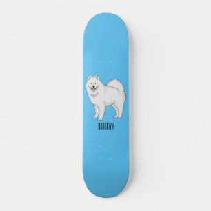 Illustration von Samohunde-Cartoon Skateboard