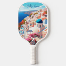 Illustration von Santorini Island Griechenland Rei