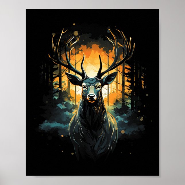 Illustration von Waldwild Poster (Vorne)