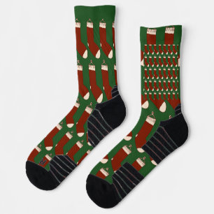 Illustration von Weihnachtsstrümpfen.  Socken