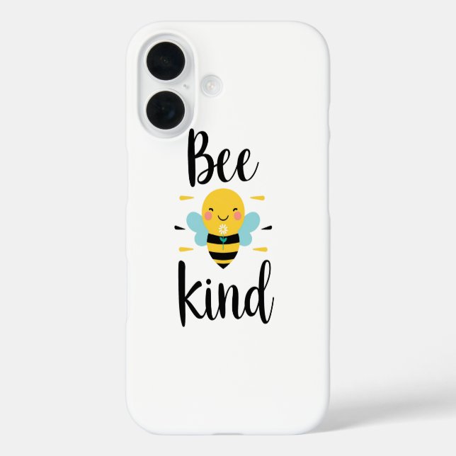 Illustration von Whimsical und Kind-Bee iPhone 16 Hülle (Rückseite)