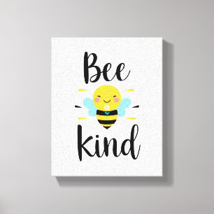 Illustration von Whimsical und Kind-Bee Leinwanddruck