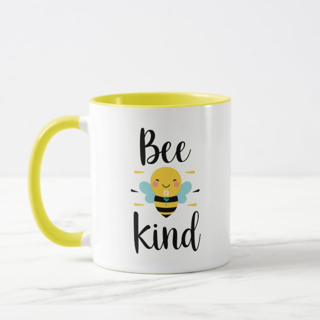 Illustration von Whimsical und Kind-Bee Tasse (Links)
