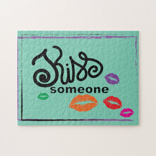 Illustration von Whimsisfarben KISSES (Horizontal)