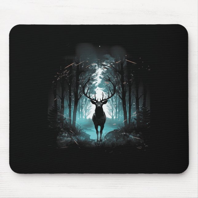 Illustration von Wildtieren aus Wäldern 2 Mousepad (Vorne)