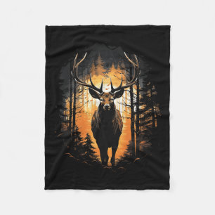 Illustration von Wildtieren der Waldtiere 1 Fleecedecke
