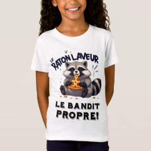 Illustration Waschbär Humor Der Saubere Bandit T-Shirt