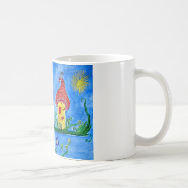 Illustration Whimsical Enfant classique Mug blanc (Droite)