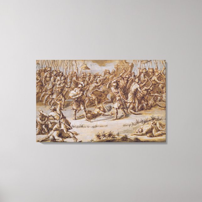 Illustration zu 'The Iliad', 1760er (Stift & Tinte Leinwanddruck (Vorderseite)