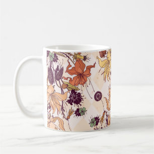 Illustration zum Blumenlichtstrommeln Kaffeetasse