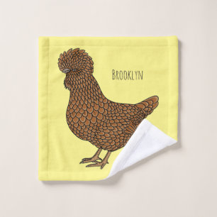 Illustration zum Cartoon von Chamois-Hühnchen Badhandtuch Set