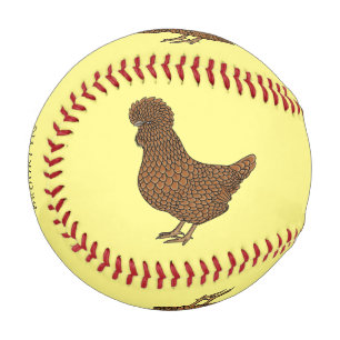 Illustration zum Cartoon von Chamois-Hühnchen Baseball