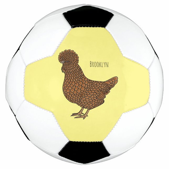 Illustration zum Cartoon von Chamois-Hühnchen Fußball (Vorderseite)