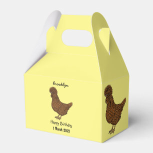 Illustration zum Cartoon von Chamois-Hühnchen Geschenkschachtel
