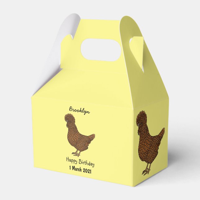 Illustration zum Cartoon von Chamois-Hühnchen Geschenkschachtel (Vorderseite)