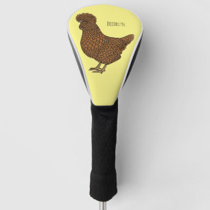 Illustration zum Cartoon von Chamois-Hühnchen Golf Headcover