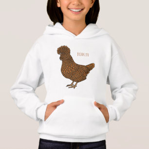 Illustration zum Cartoon von Chamois-Hühnchen Hoodie